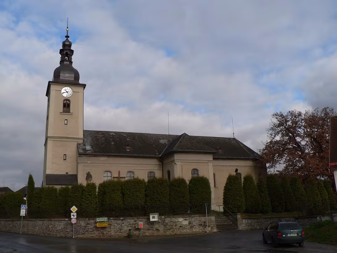 Dnešní pohled – Kostel svatého Jiří (Bludov)