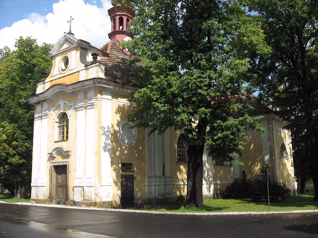 Dnešní pohled – Kostel svatého Jiří (Panenský Týnec)