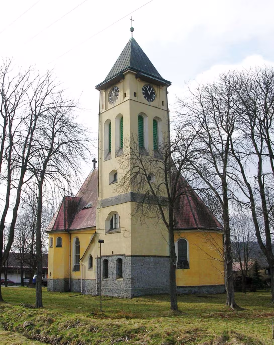 Dnešní pohled – Kostel svatého Josefa (Rybniště)