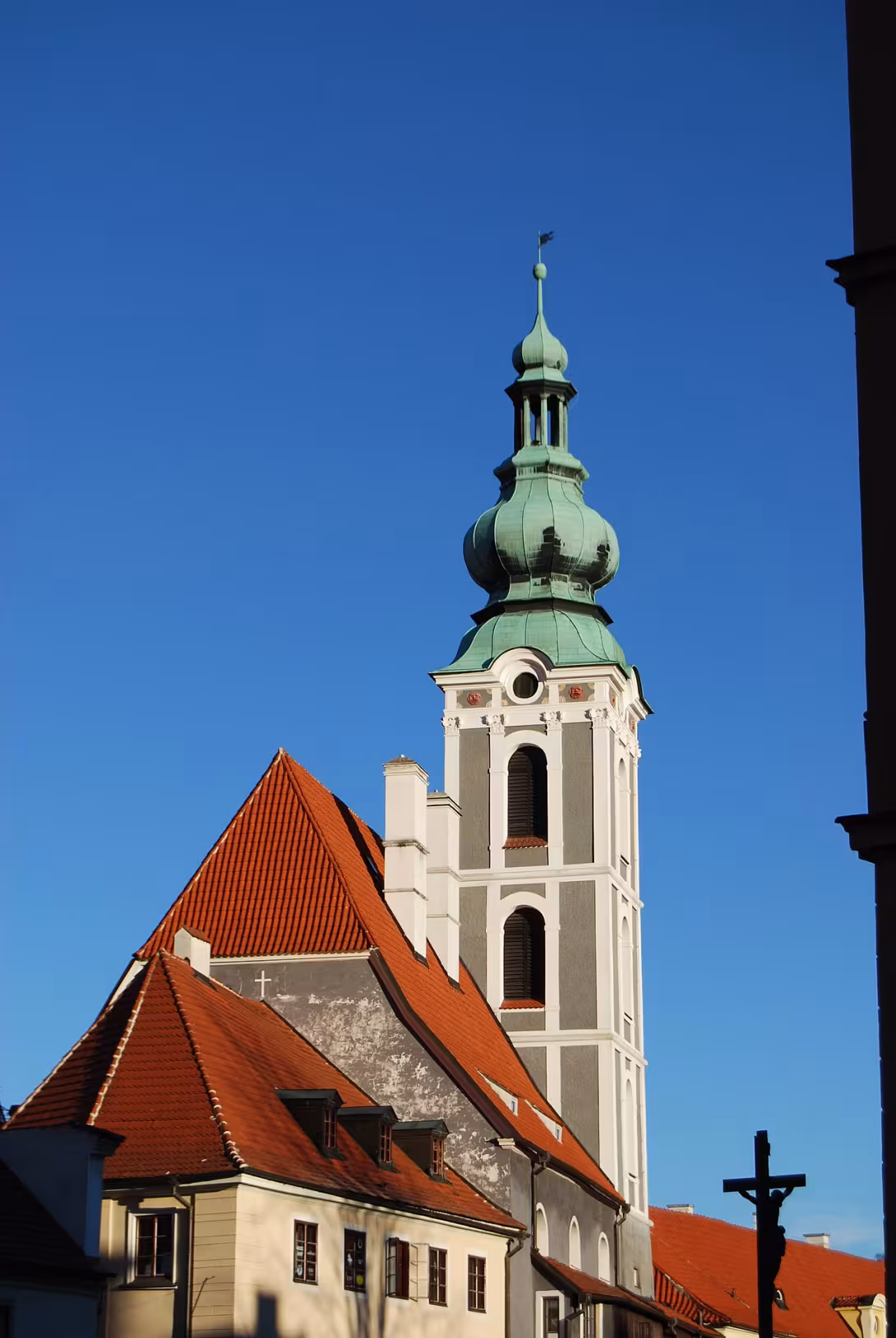 Dnešní pohled – Kostel svatého Jošta (Český Krumlov)