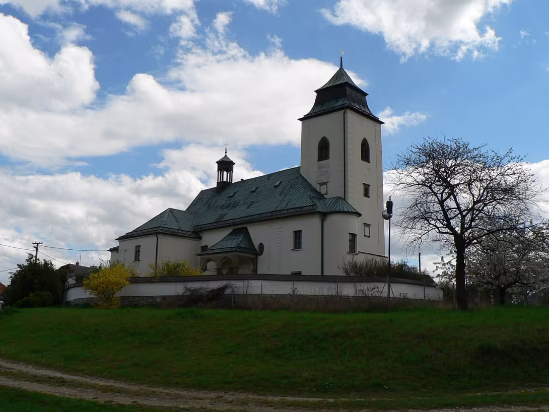 Dnešní pohled – Kostel svatého Martina (Měrotín)