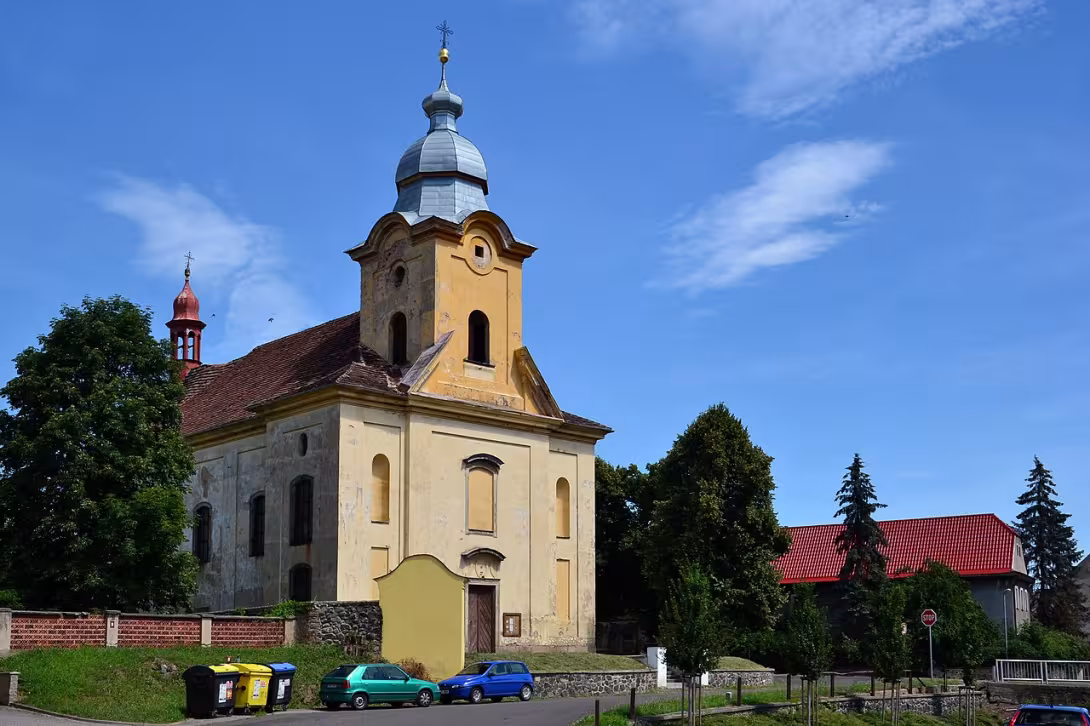 Dnešní pohled – Kostel svatého Martina (Rtyně nad Bílinou)