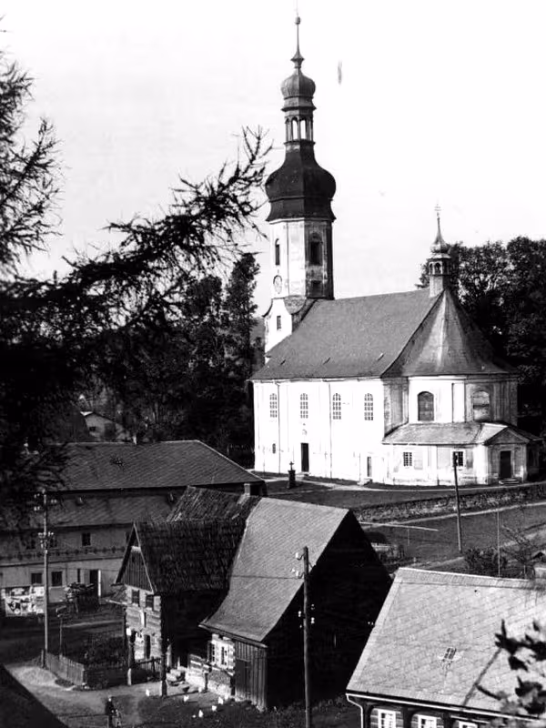 Dnešní pohled – Kostel svatého Martina (Brtníky)