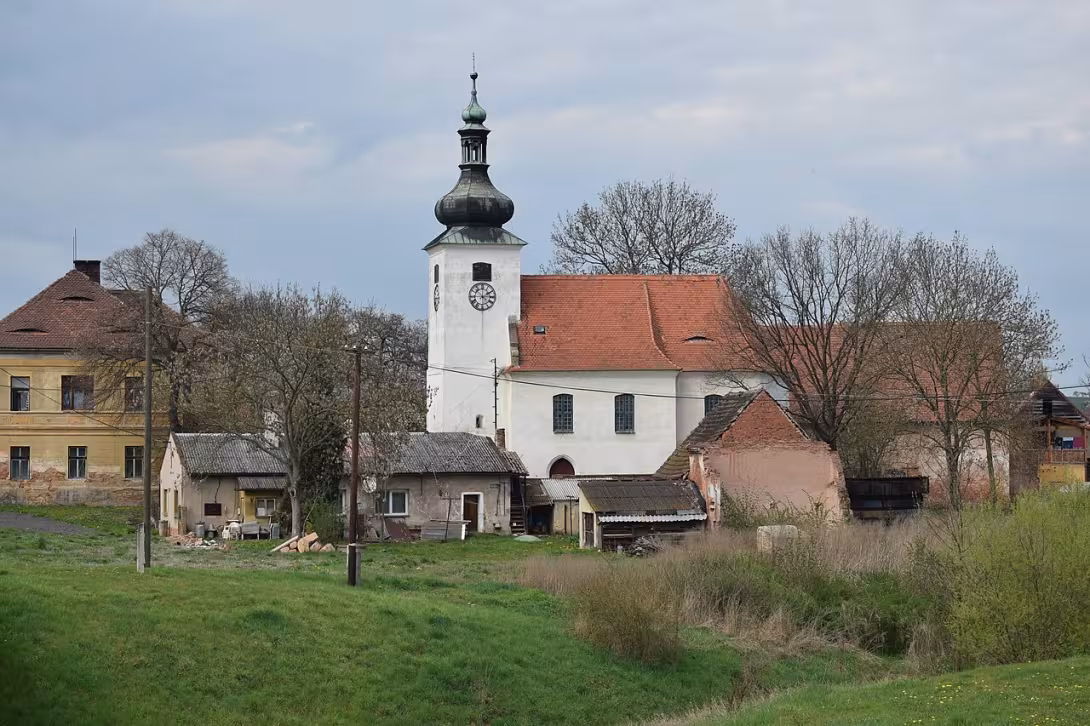 Dnešní pohled – Kostel svatého Martina (Očihov)