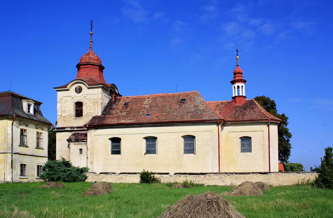 Dnešní pohled – Kostel svatého Martina (Luštěnice)
