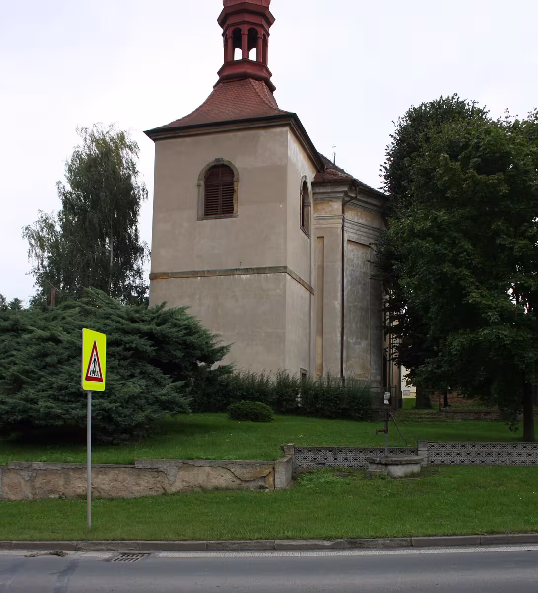 Dnešní pohled – Kostel svatého Martina (Velemín)