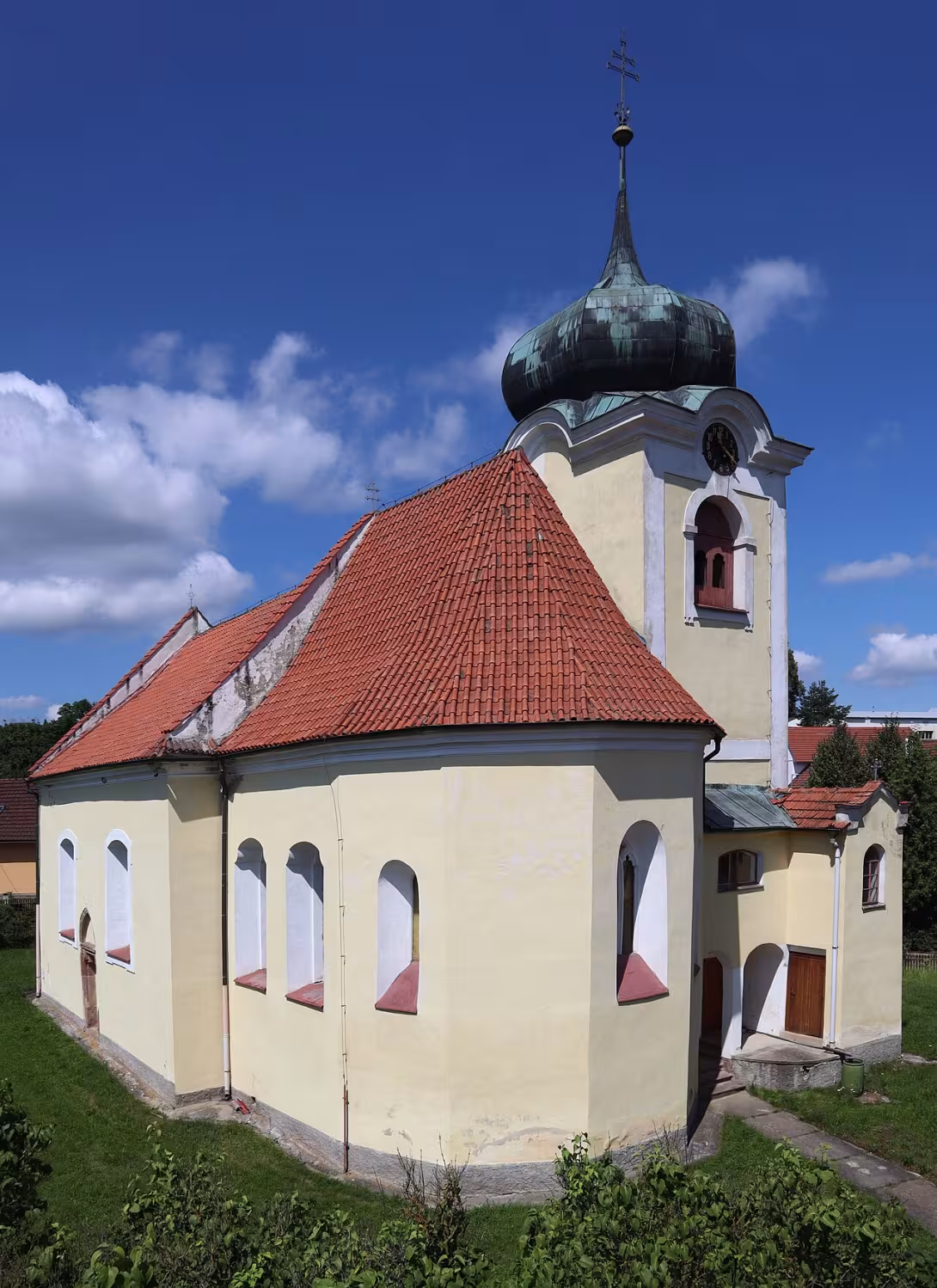 Dzisiejszy widok – Kostel svatého Martina (Postupice)