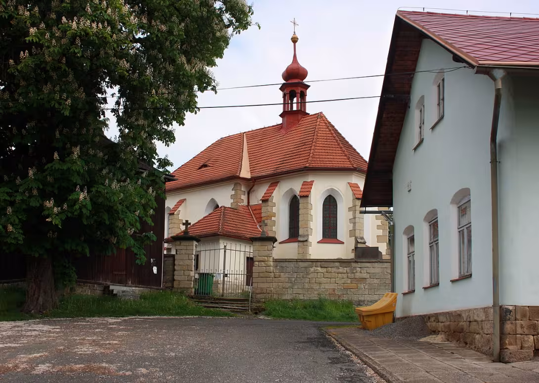 Dnešní pohled – Kostel svatého Martina (Údrnice)