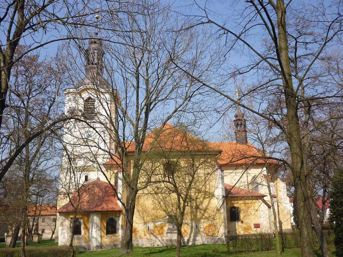 Dnešní pohled – Kostel svatého Martina a Navštívení Panny Marie v Liběšicích