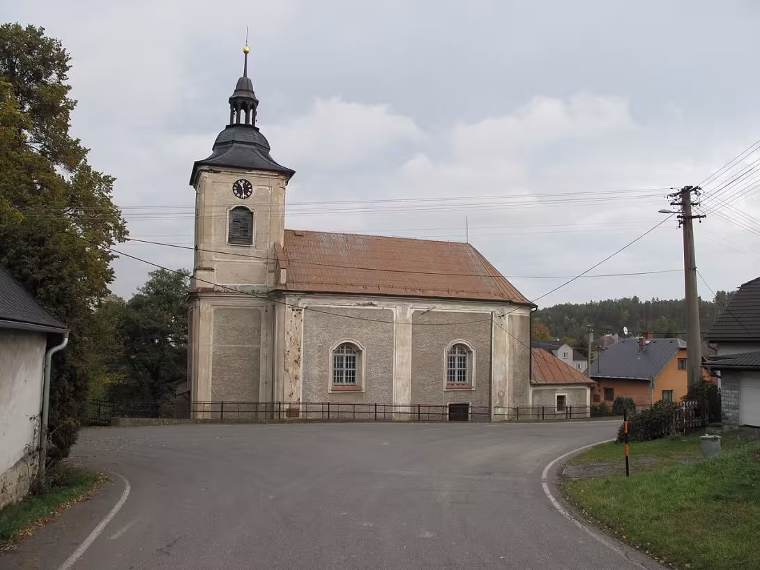 Dnešní pohled – Kostel svatého Michaela (Bohdanovice)