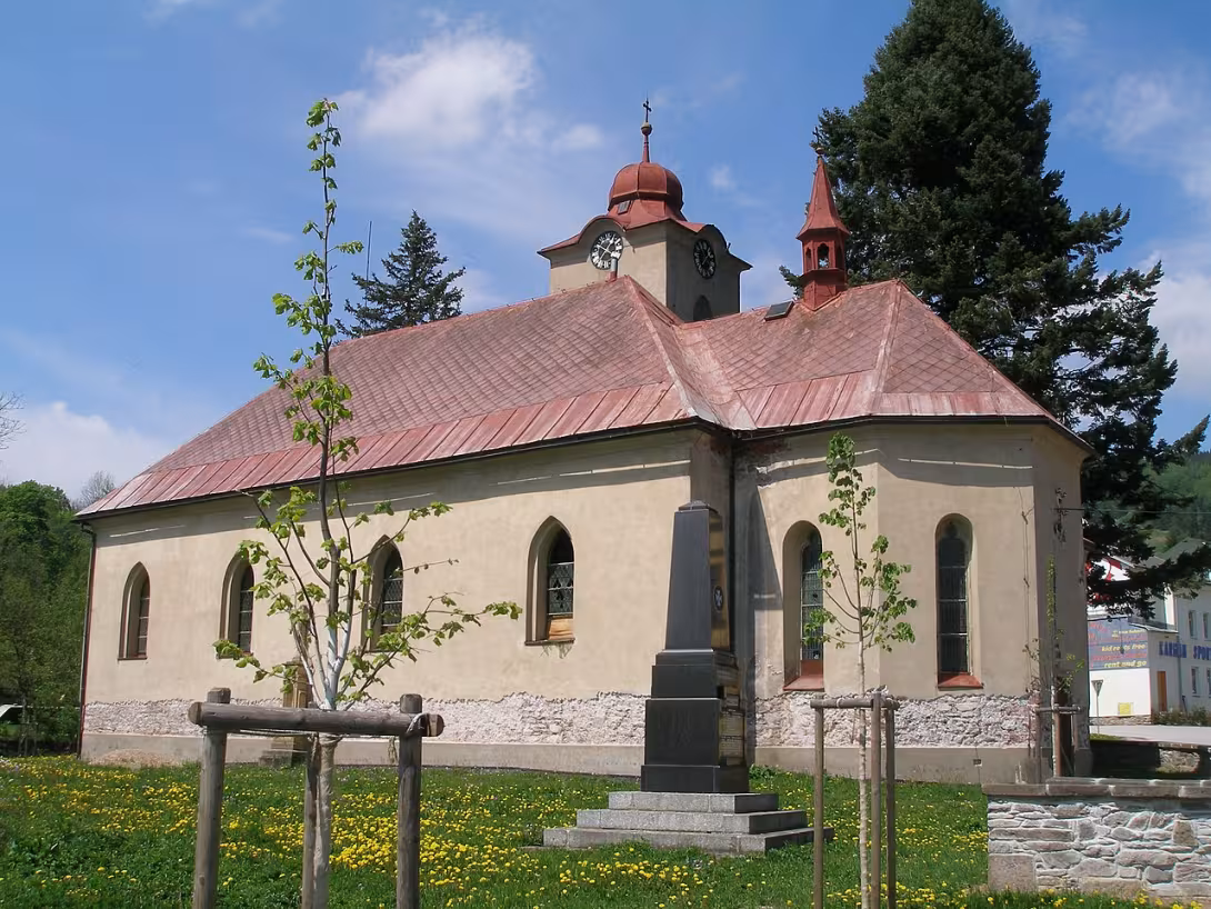 Dnešní pohled – Kostel svatého Michaela (Černý Důl)