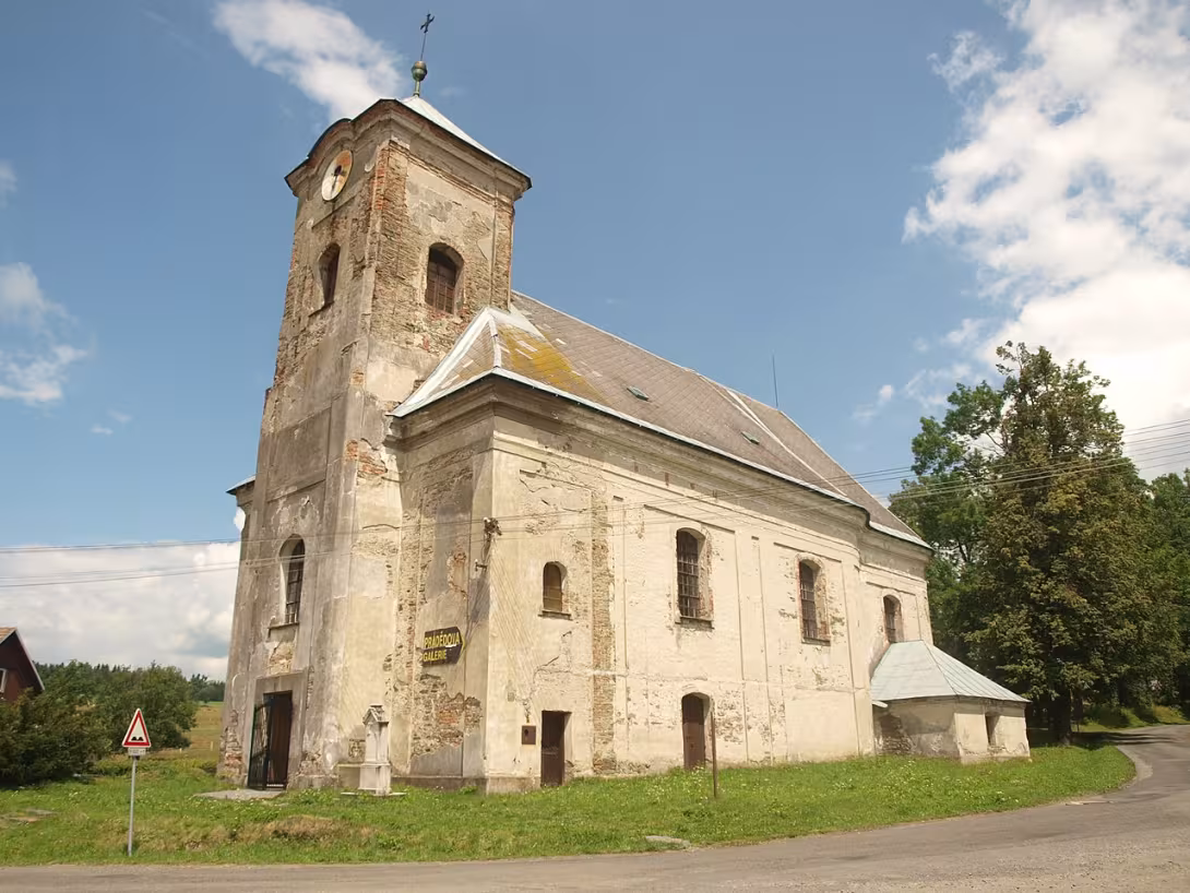 Dnešní pohled – Kostel svatého Michaela archanděla (Jiříkov)