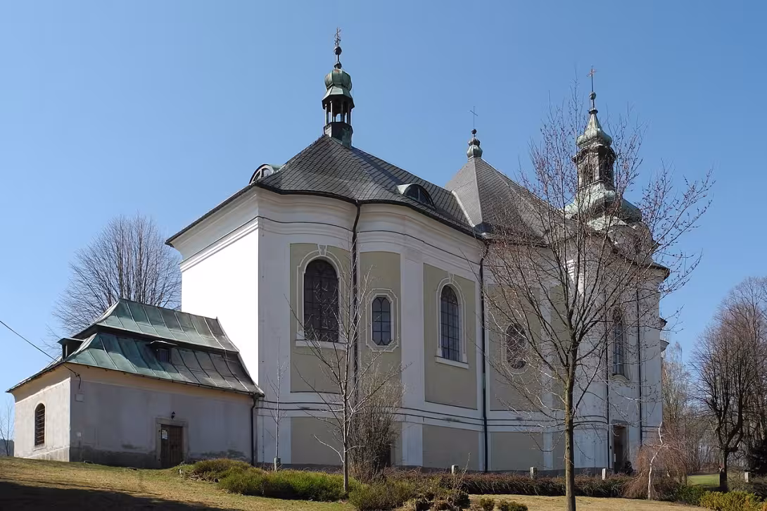 Dnešní pohled – Kostel svatého Michaela archanděla (Smržovka)