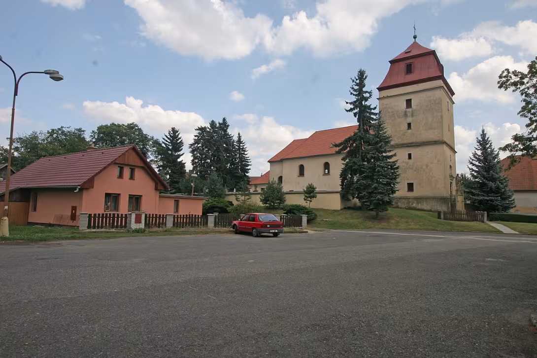 Dnešní pohled – Kostel svatého Michaela archanděla (Libřice)