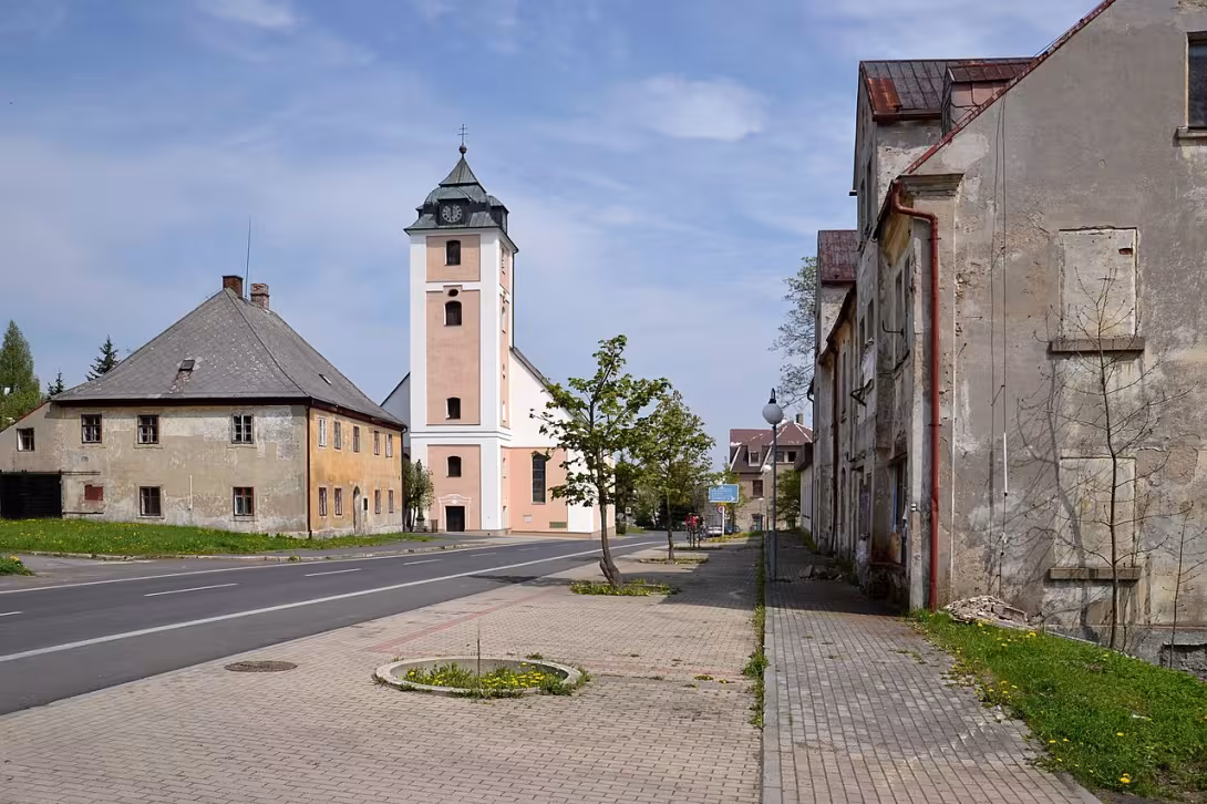 Dnešný pohľad – Kostel svatého Michaela archanděla (Kovářská)