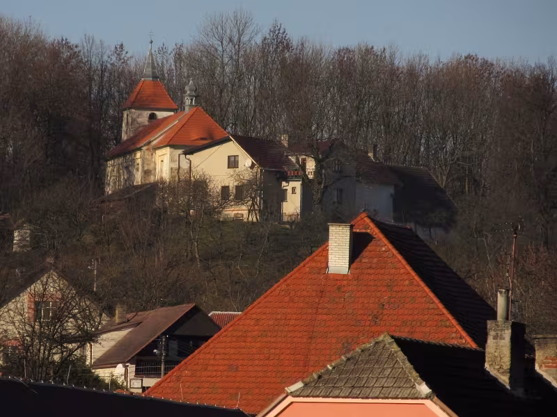 Dnešní pohled – Kostel svatého Michaela archanděla (Dožice)