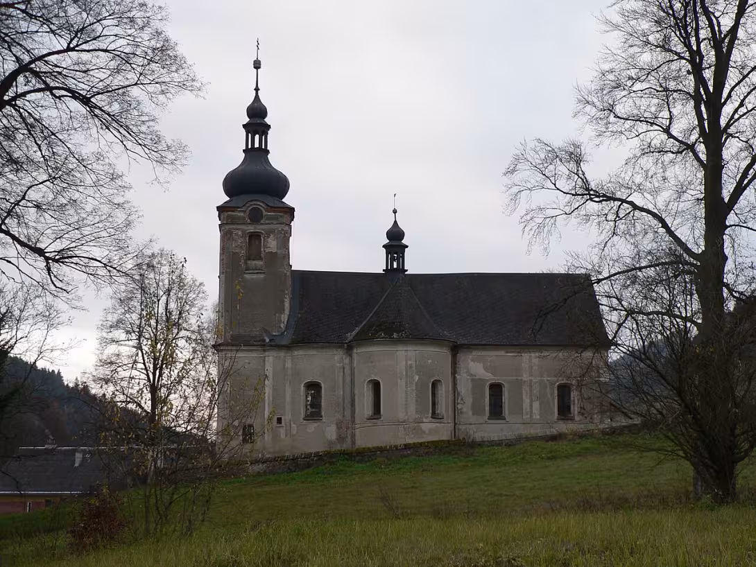 Dnešní pohled – Kostel svatého Michala (Rejchartice)