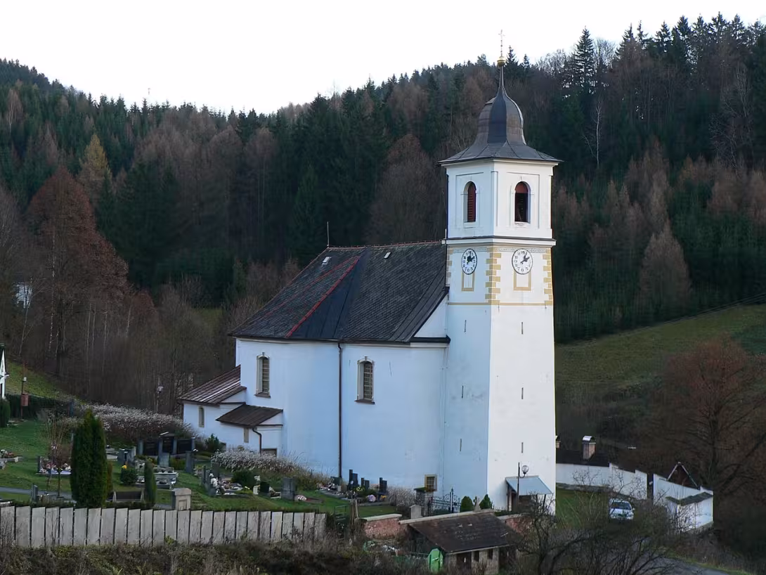 Dzisiejszy widok – Kostel svatého Mikuláše (Hanušovice)