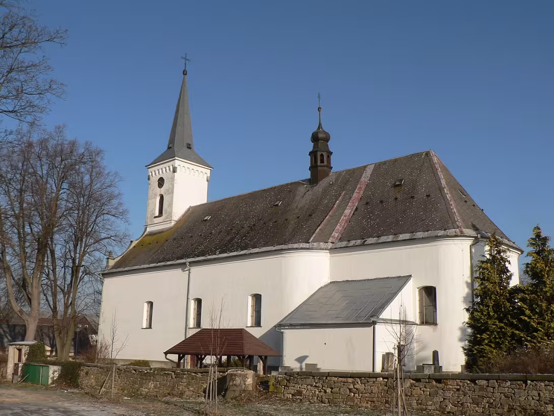 Dnešní pohled – Kostel svatého Mikuláše (Maletín)