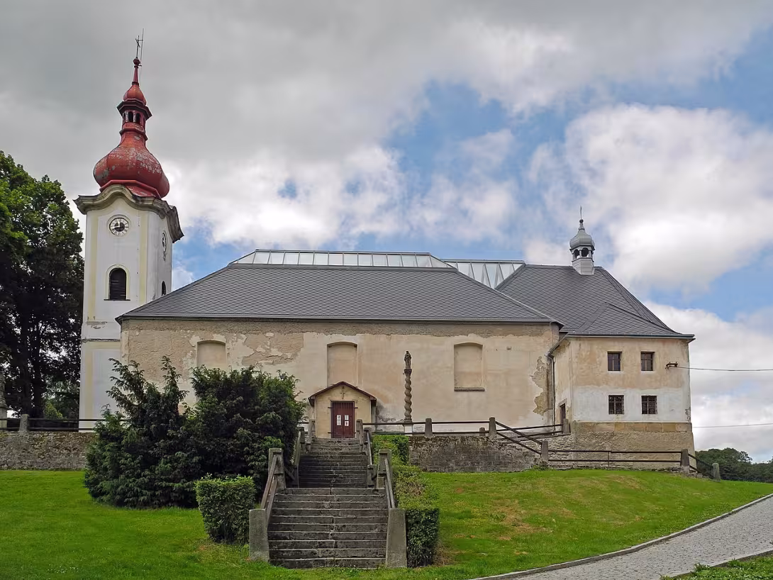 Dnešní pohled – Kostel svatého Mikuláše (Petrovice)