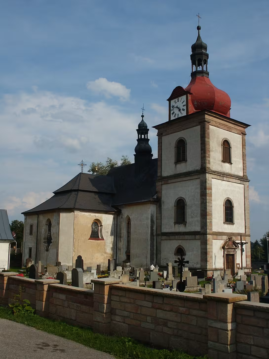 Dnešní pohled – Kostel svatého Mikuláše (Horní Branná)