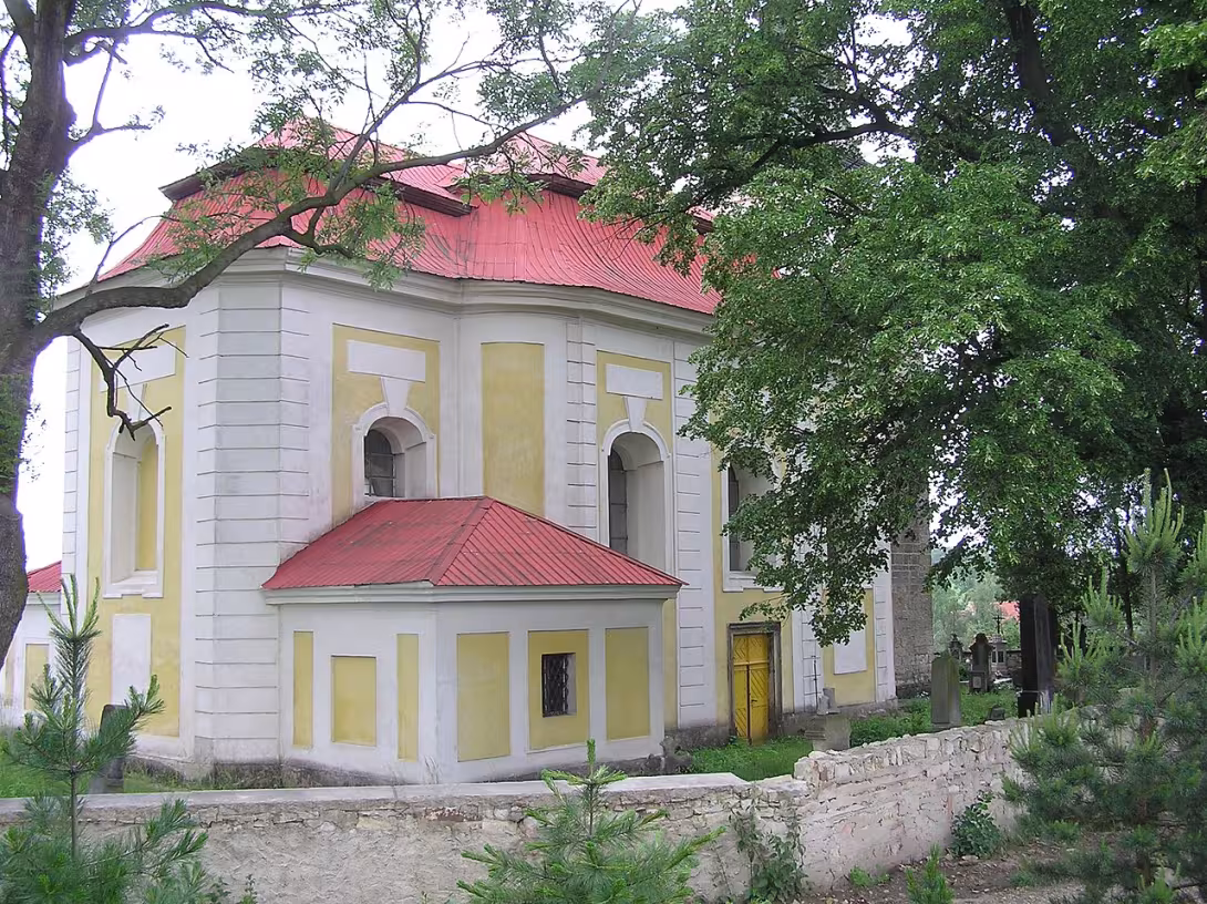 Dnešní pohled – Kostel svatého Mikuláše (Telce)