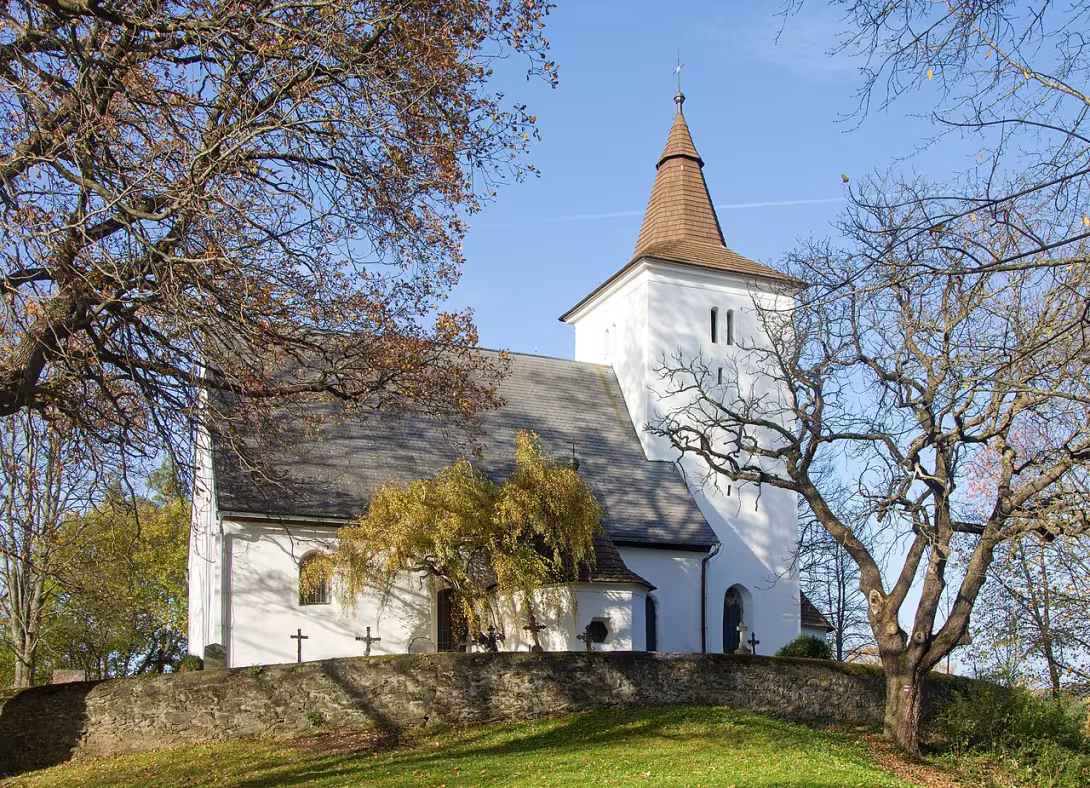 Dnešní pohled – Kostel svatého Mořice (Annín)