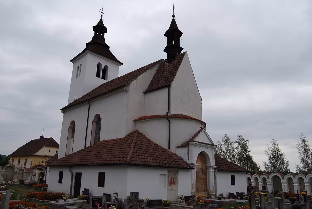 Dnešní pohled – Kostel svatého Petra a Pavla (Albrechtice nad Vltavou)