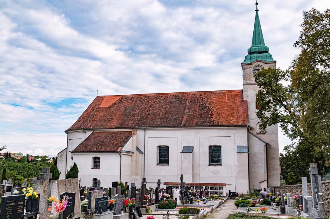 Dnešní pohled – Kostel svatého Petra a Pavla (Jedovnice)