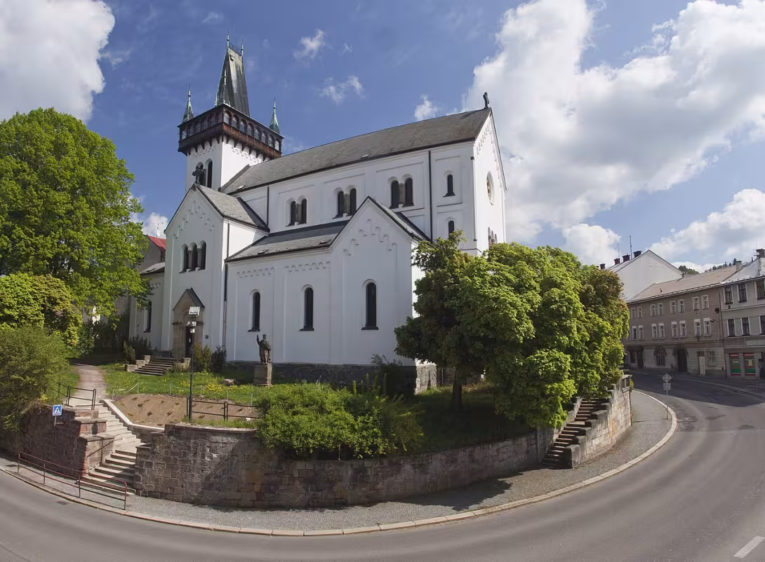 Dnešní pohled – Kostel svatého Petra a Pavla (Semily)