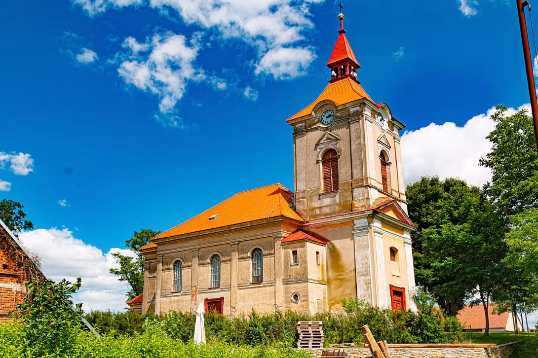 Dnešní pohled – Kostel svatého Petra a Pavla (Jeníkovice)