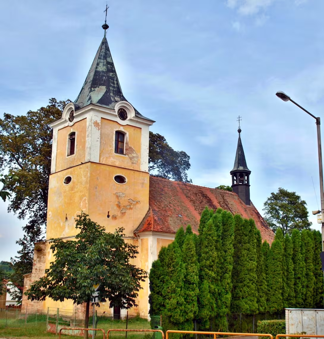 Today's view – Kostel svatého Petra a Pavla (Řevničov)