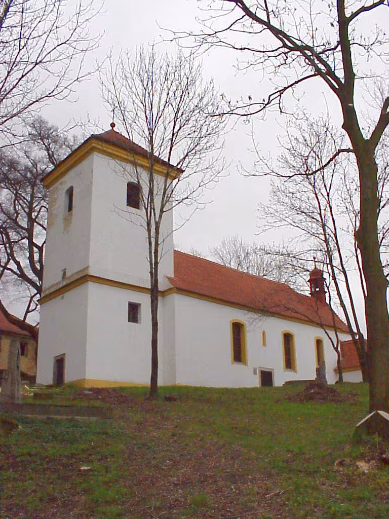 Dnešní pohled – Kostel svatého Petra a Pavla (Žežice)