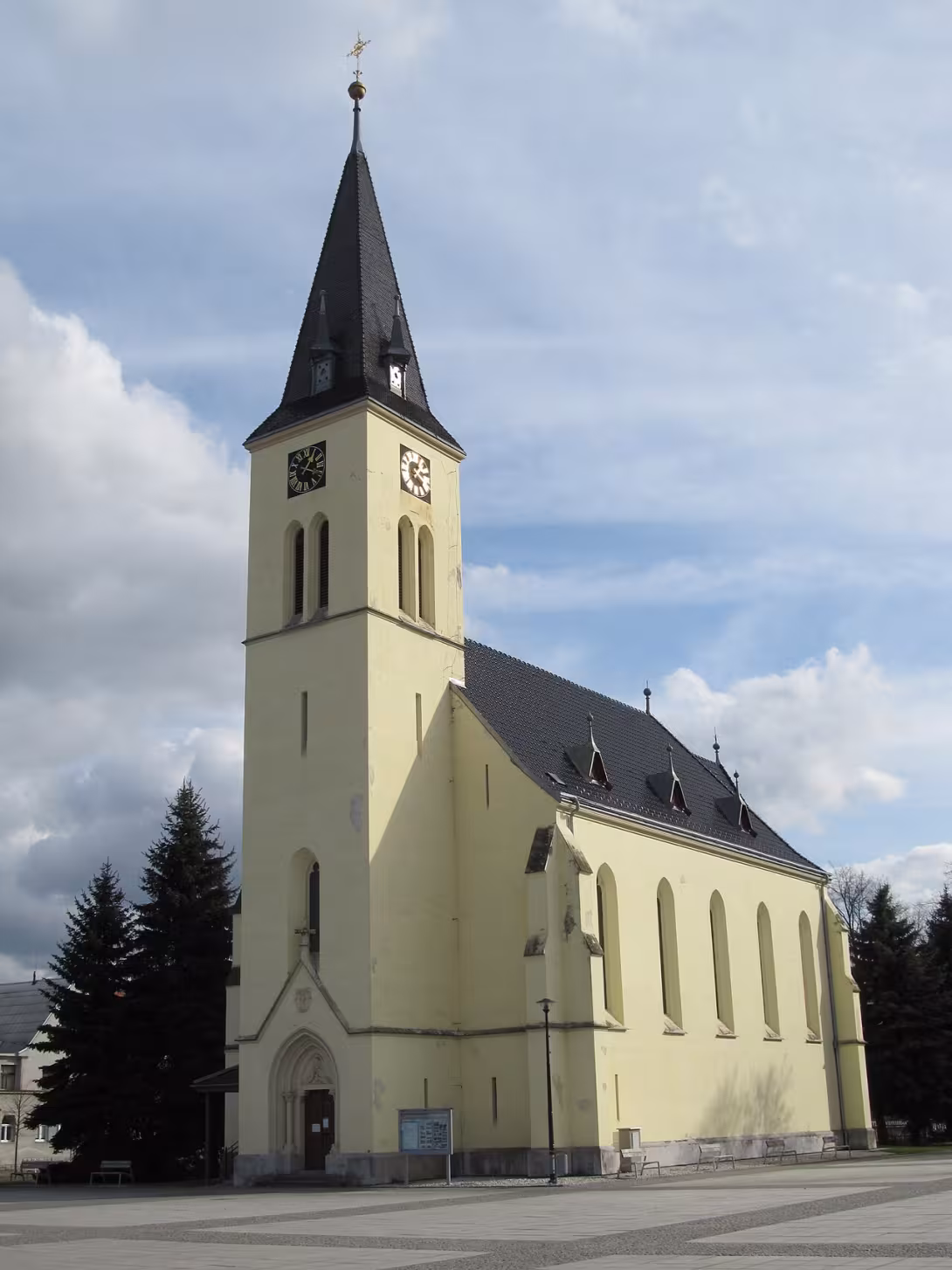 Dnešní pohled – Kostel svatého Prokopa (Nýřany)