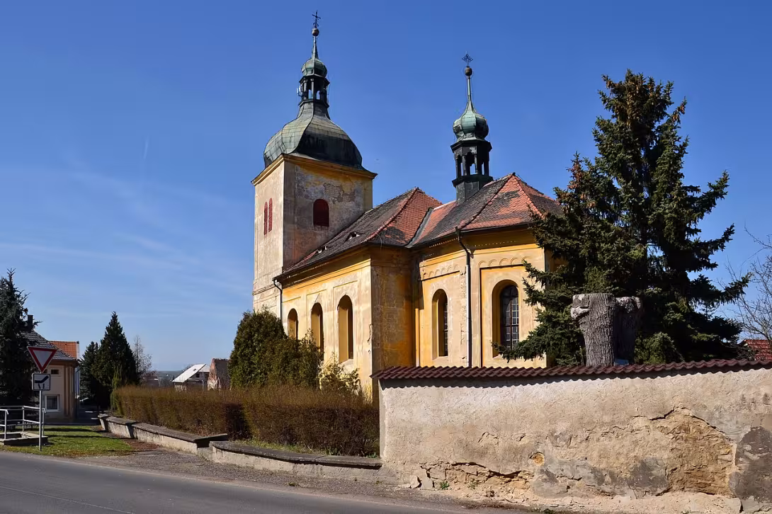 Dzisiejszy widok – Kostel svatého Prokopa (Volevčice)