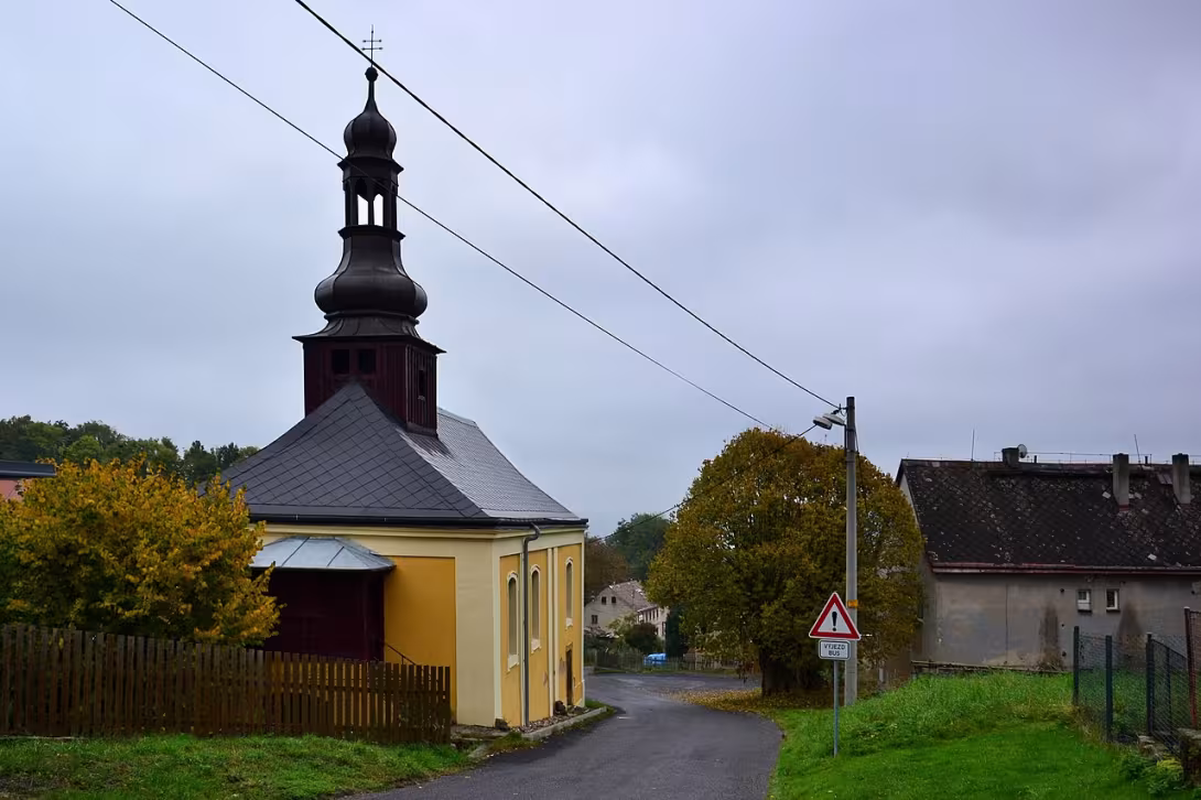 Dnešní pohled – Kostel svatého Prokopa (Malšovice)