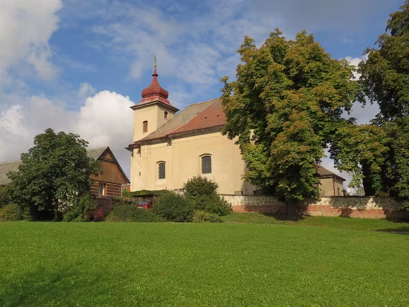 Dnešní pohled – Kostel svatého Prokopa (Semčice)