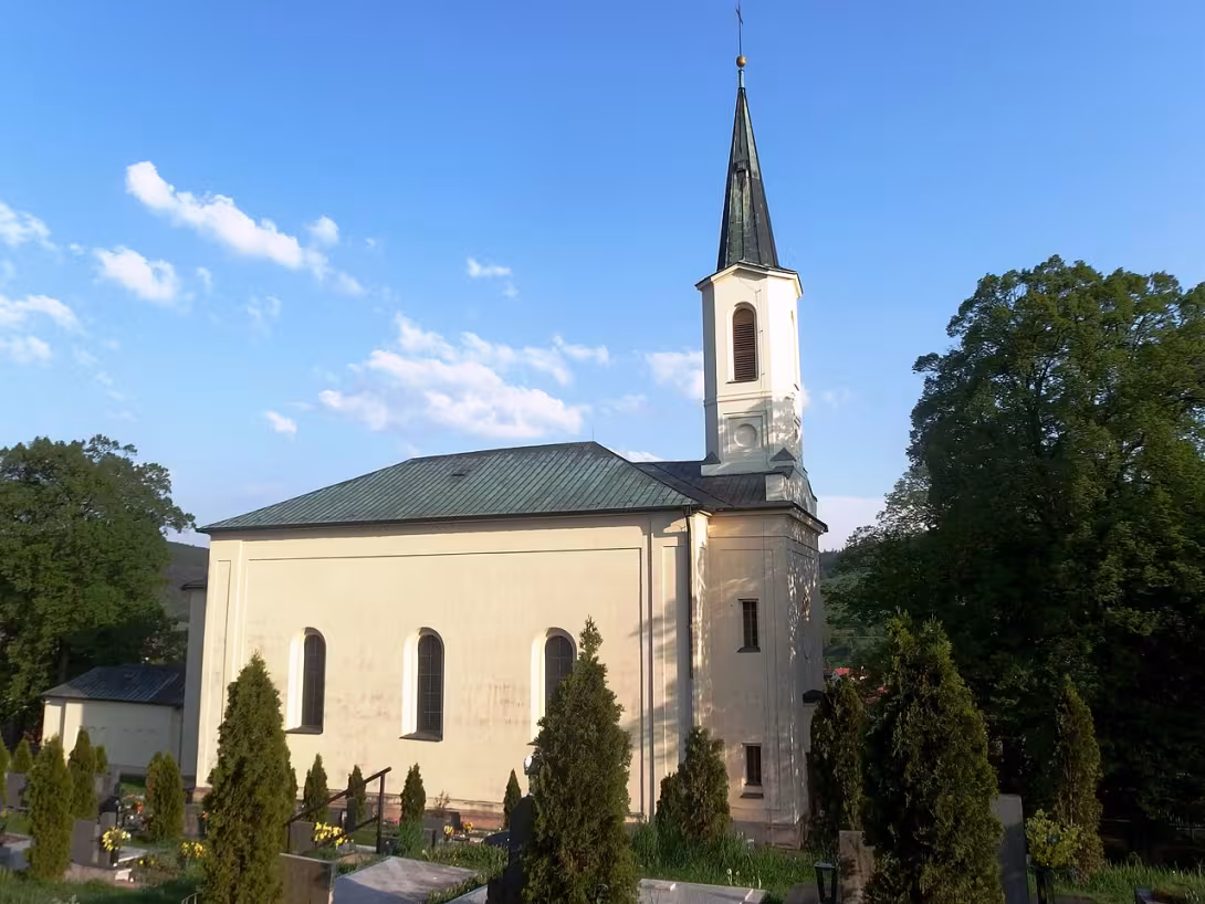Dnešní pohled – Kostel svatého Stanislava (Pitín)