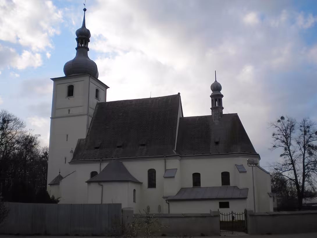 Dnešní pohled – Kostel svatého Valentina (Bravantice)