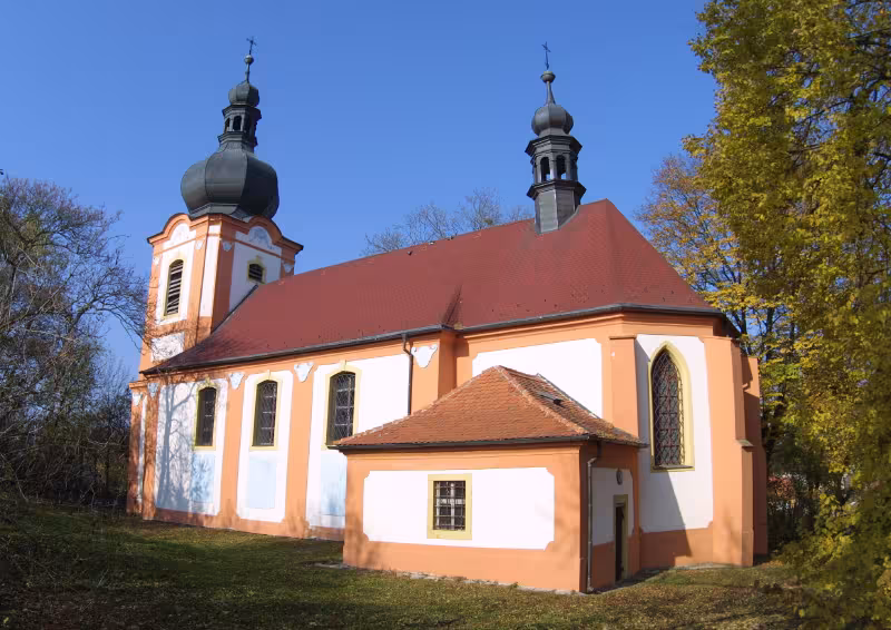Dnešní pohled – Kostel svatého Vavřince (Kožlany)