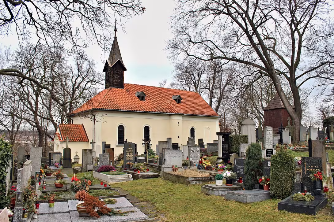Dnešní pohled – Kostel svatého Vavřince (Jinonice)
