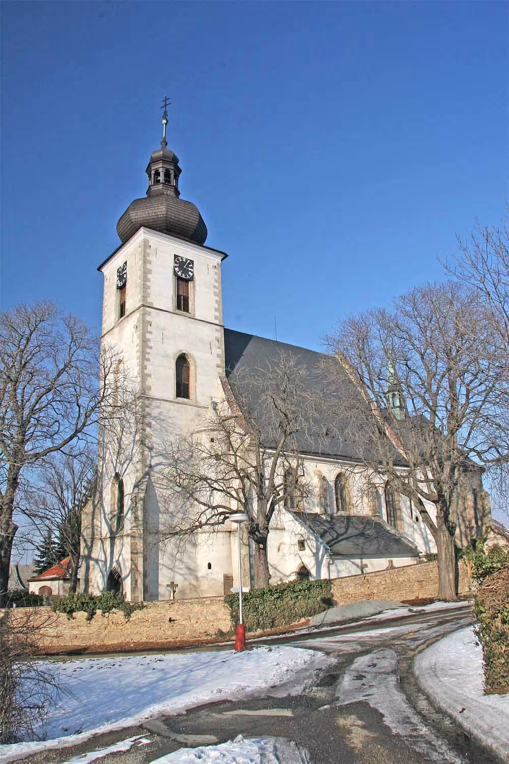 Dnešní pohled – Kostel svatého Vavřince (Kaňk)