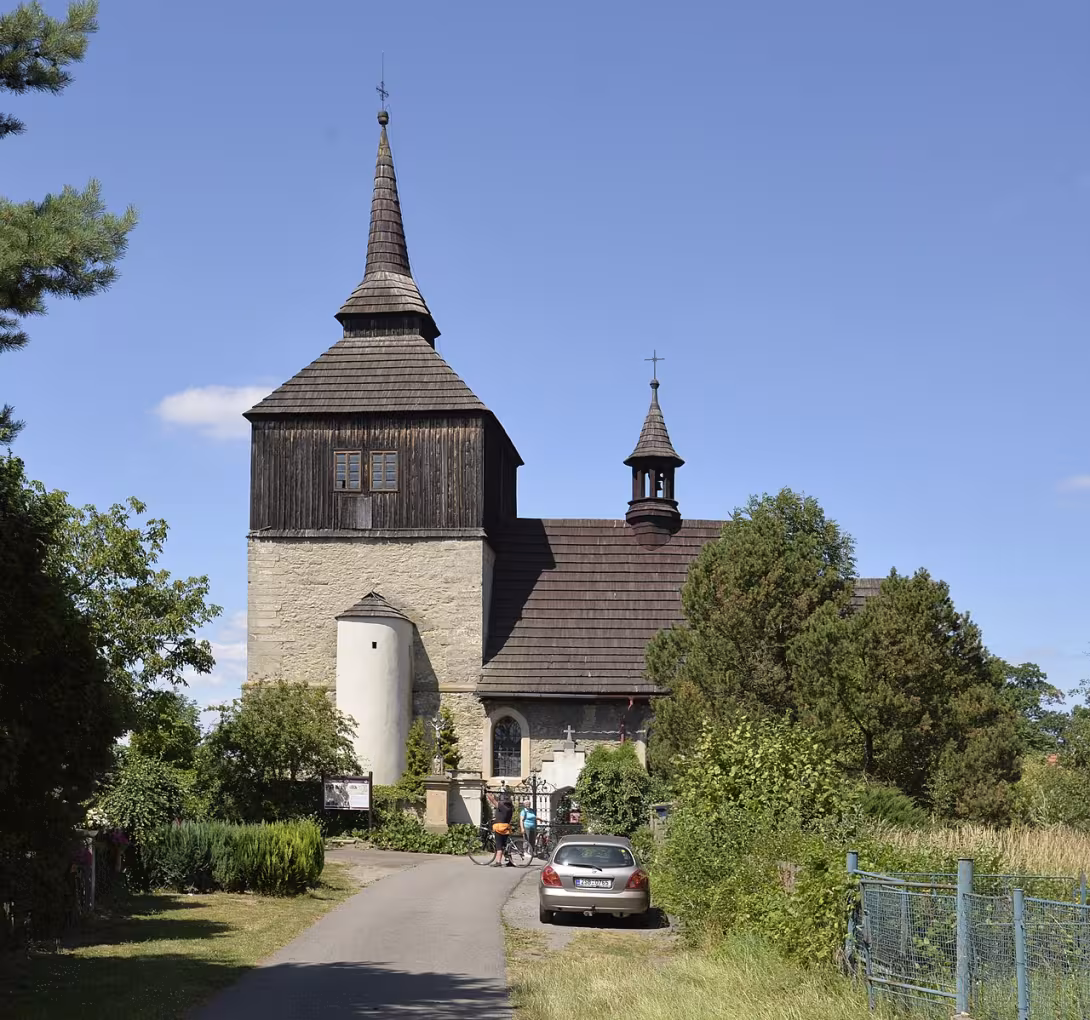 Dnešní pohled – Kostel svatého Vavřince (Březina)