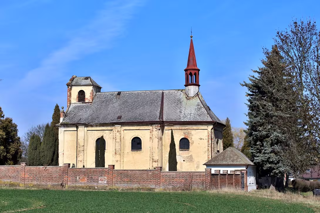 Dnešný pohľad – Kostel svatého Vavřince (Čistá)