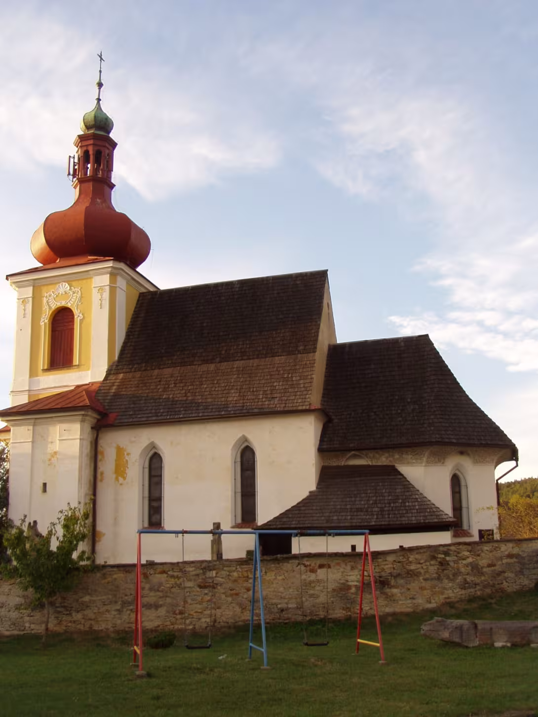Dnešní pohled – Kostel svatého Vavřince (Křivice)