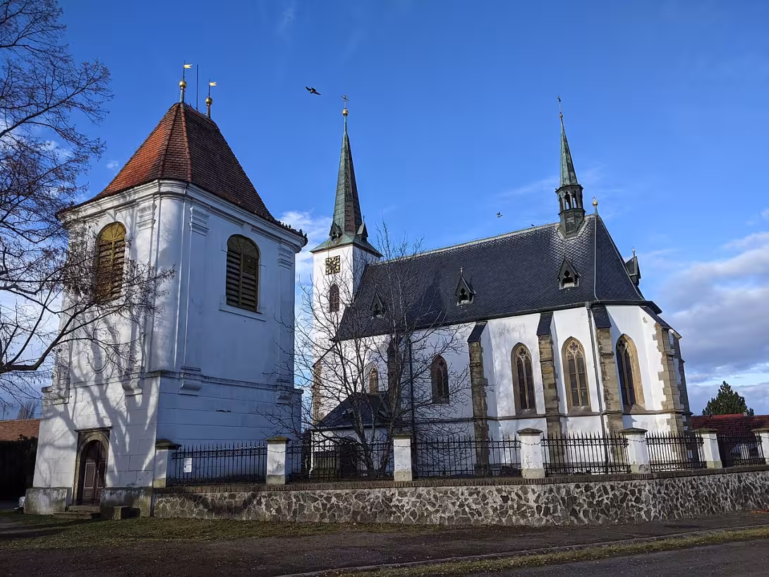 Dnešní pohled – Kostel svatého Vavřince (Veliká Ves)