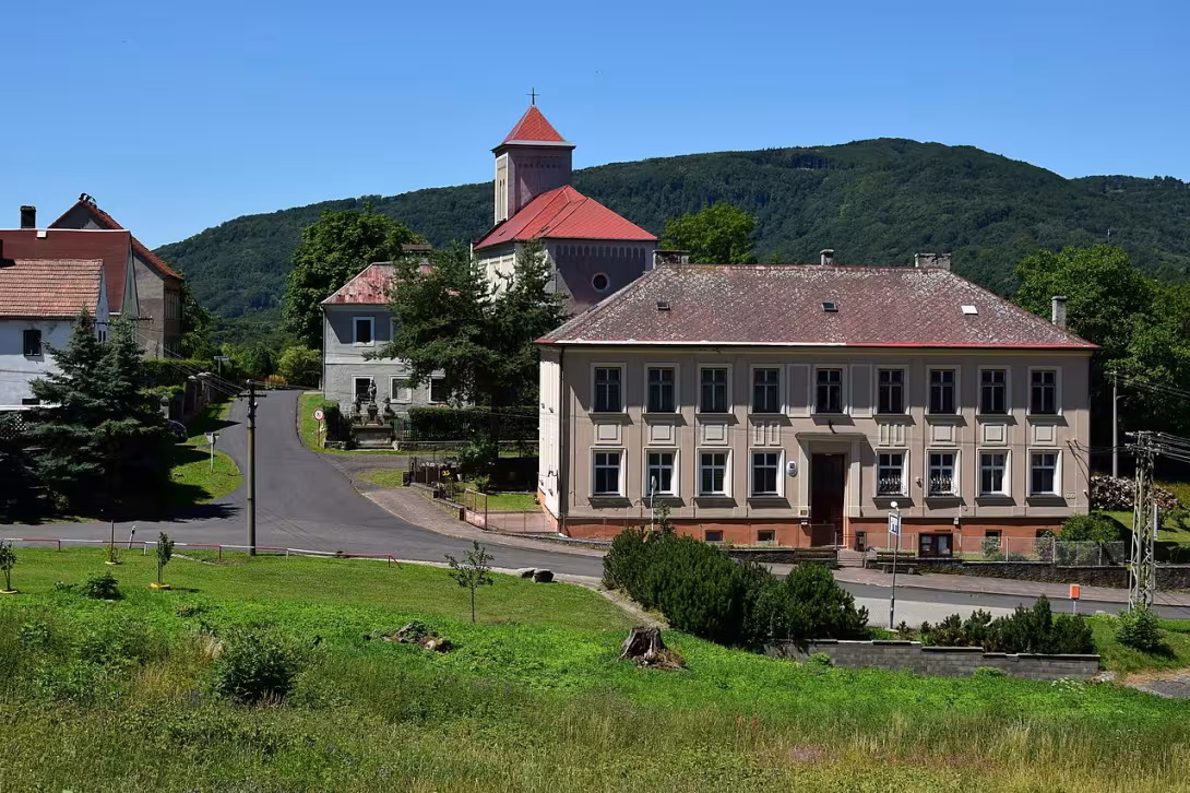 Dnešní pohled – Kostel svatého Vavřince (Okounov)