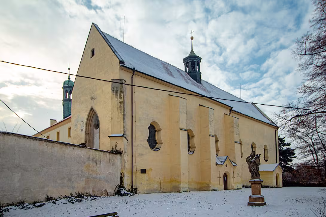 Dnešní pohled – Kostel svatého Vavřince v Mělníku