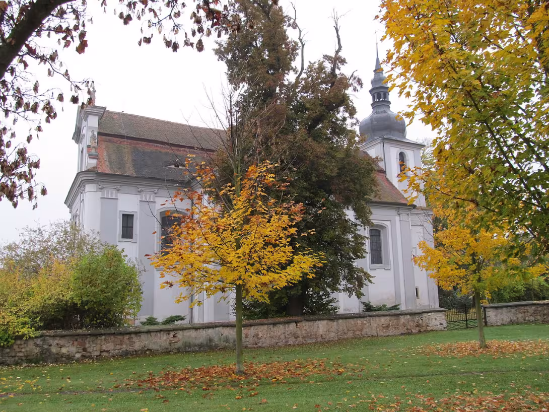 Dnešní pohled – Kostel svatého Vojtěcha (Vejprnice)