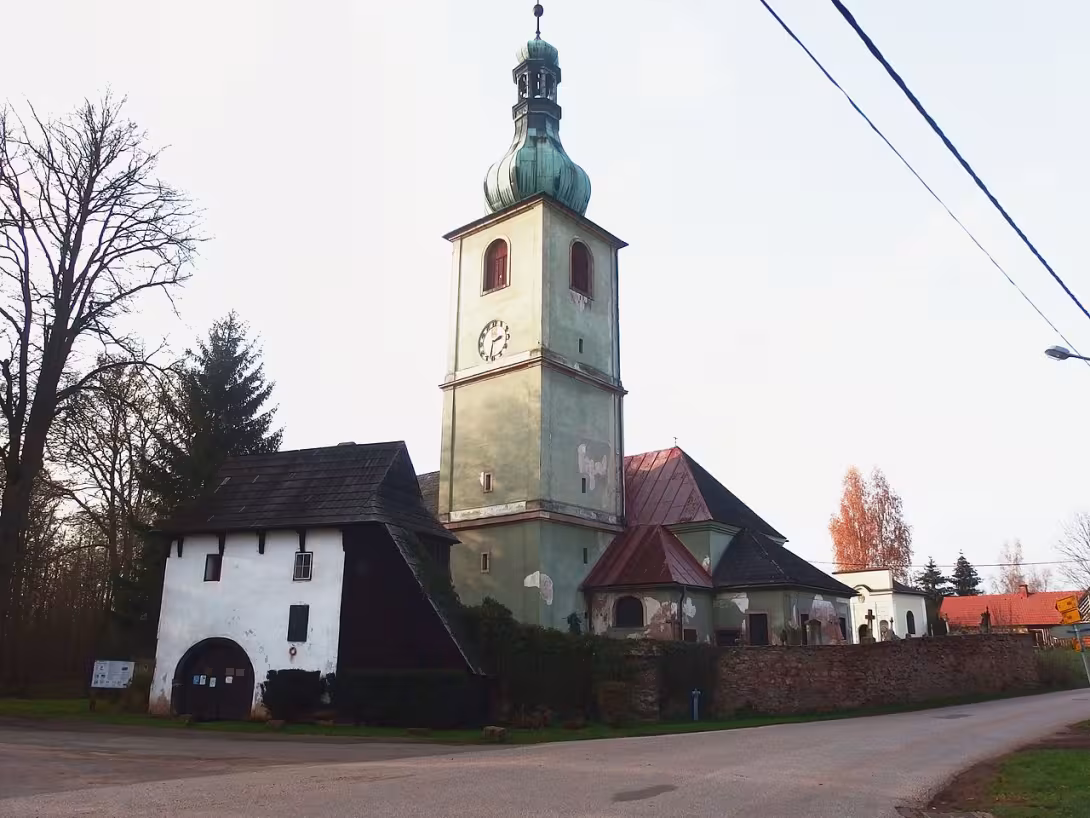 Dnešní pohled – Kostel svatého Vojtěcha (Vlčice)